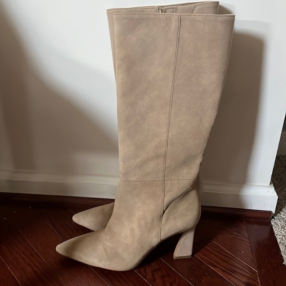 Beige Vince Camuto boots